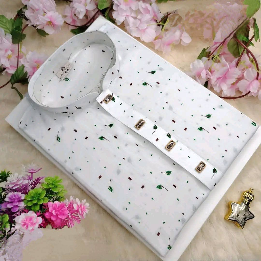 Cotton Dhuti Green pata